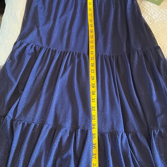 NWT Sparkly Blue Formal or Semi Formal Dress Size 10 - Picture 9 of 10